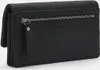 A close-up side view of a black wallet. Produktbild-Vorschau