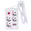 Presa multipla 4 prese 2500W 3xUSB bianco 1,5 m Anteprima dell’immagine prodotto 2