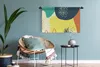 MuchoWow® Wandteppich Wandbehang Sommer - Formen - Abstrakt Produktbild-Vorschau 5