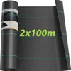 Iropro 200m² Unkrautvlies Gartenvlies Unkrautfolie Produktbild-Vorschau 1