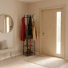 Portaoggetti Relaxdays, 3 ripiani e 8 ganci, LxPxA: Anteprima dell’immagine prodotto 2