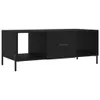 vidaXL Table basse noire 102x50x40 cm Bois composite Voir les images du produit 1