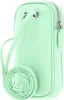LACOSTE Leder Handytasche Origin Croc Phone Holder Ash mint Produktbild-Vorschau 4