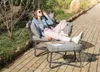 Egg Chair Loungesessel mit faltbarem Dach Anthrazit Produktbild-Vorschau 2