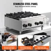 SucceBuy cucina commerciale a gas, 4 fuochi, piano di Anteprima dell’immagine prodotto 5