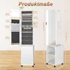 LZQ skříňka na šperky 5 v 1 se zrcadlem po celé délce, LED Náhled obrázku produktu 2