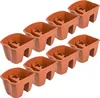 8x Blumenkasten 24cm Hängetopf Blumentopf Balkontopf Produktbild-Vorschau 1