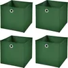 4 Stück Dunkelgrün Faltbox 32 x 32 x 32 cm Aufbewahrungsbox Produktbild-Vorschau 1