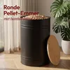 CASABEL Ronde Pellet- & Houtkorrelbak, Cap. 45kg, Productafbeelding-voorbeeld 3