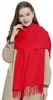 Damen Schal einfarbig weich 185 x 65 cm rot Produktbild-Vorschau 1