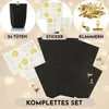 Nordstern Adventskalender zum Befüllen Schwarz Gold - DIY Produktbild-Vorschau 3