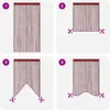 vidaXL Fadenvorhänge 2 Stk. 140 x 250 cm Burgunderrot Produktbild-Vorschau 5