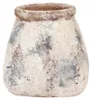 Květináč Clayre & Eef 10x10x10 cm béžově zelený terakotový Náhled obrázku produktu 1