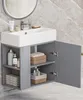 YORBAY Waschtisch Badmöbel Waschtischunterschrank 55 cm Produktbild-Vorschau 6
