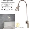 2 x LED flexibilní nástěnná lampa na čtení s vypínačem GU10 Náhled obrázku produktu 4