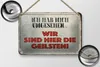 Blechschild Spruch 18x12cm wir sind die Geilsten Schild Produktbild-Vorschau 2