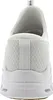 The back view of a white Skechers Noxus training shoe. Voir les images du produit