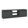 vidaXL Armoire TV Gris 120×30×35,5 cm Bois composite Voir les images du produit 8