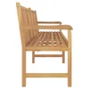 A side view of a wooden garden bench. Produktbild-Vorschau