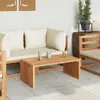 vidaXL Záhradný stolík, hnedý, 90 x 50 x 36 cm, masívne Náhľad obrázku produktu 4