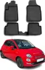 OMAC Tappetini in gomma per Fiat 500 500C 2007-2020 Fit Anteprima dell’immagine prodotto 1
