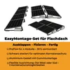 Flachdach Solarhalterung Set 4 Module Süd/Ost-West Schwarz Produktbild-Vorschau 1