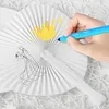 72 Stück Fächer Hochzeit Herz Handfächer Weiß Hochzeit Produktbild-Vorschau 6