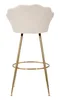 Barhocker Vienna Glam in Creme und Gold – Hoher Samthocker Produktbild-Vorschau 7