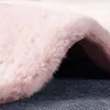 Fellteppich Kunstfell Teppich Imitat in Rose Dicht Produktbild-Vorschau 3