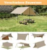 Sonnensegel, Zeltplane, Wasserdicht, Ultraleicht Camping Produktbild-Vorschau 4