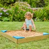 Sandkasten mit Abdeckung  Braun Produktbild-Vorschau 2