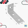 KOTARBAU® 50 ks. Úhelníková spojka 100x50x35mm pozinkovaná Náhled obrázku produktu 3