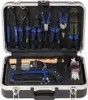 An open tool case filled with various tools. Produktbild-Vorschau