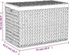 vidaXL Wäschekorb mit 3 Fächern 75x42,5x52 cm Produktbild-Vorschau 7