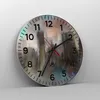Wanduhr - Rund - Glasuhr - Stadt Abstraktion - 40x40cm - Produktbild-Vorschau 4