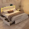 INONEFT, cama con almacenamiento de 140x200 cm, cama con Vista previa de la imagen del producto 3