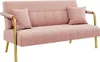 Yaheetech Polstersofa mit Armlehnen & Beine aus Metall Produktbild-Vorschau 1
