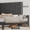 Bealife BF44 Upholstered, Lit simple, Cadre de lit simple Voir les images du produit 7
