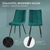 ML-Design Esszimmerstühle 2er Set Petrol, Wohnzimmerstühle Produktbild-Vorschau 3