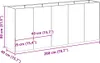 vidaXL Pflanzkübel Anthrazit 200x40x80 cm Kaltgewalzter Produktbild-Vorschau 9