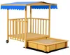 Outsunny, sabbiera con tetto, 133x129x137,5 cm, sabbiera in Anteprima dell’immagine prodotto 1