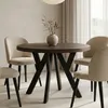 Runder Ausziehbarer Tisch für Esszimmer, PERO, Loft-Stil, Produktbild-Vorschau 1