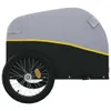 vidaXL Fahrradanhänger Schwarz und Gelb 30 kg Eisen Produktbild-Vorschau 7
