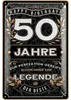 Blechschild 50 Schild Geburtstag - 50 JAHRE LEGENDE - Produktbild-Vorschau 1