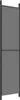 A dark gray, rectangular screen divided into two equal sections by a horizontal line, supported by thin black frames on the sides. Voir les images du produit