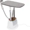 A standing garment steamer with an ironing board attached, shown against a white background. Produktbild-Vorschau