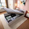 ProximaX Canapé et lit d'enfant en velours beige (90 x 200 Voir les images du produit 11