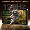 A smartphone displaying a gorilla image with marketing text and feature callouts. Anteprima dell’immagine prodotto