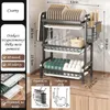 Ociekacz Na Naczynia Trzypoziomowy 59,80X53X23,5Cm Czarny Podgląd zdjęcia produktu 6