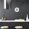 Glasuhr Wanduhr Küchenuhr Echt-Glas 30fi cm Eis Minze grün Produktbild-Vorschau 3